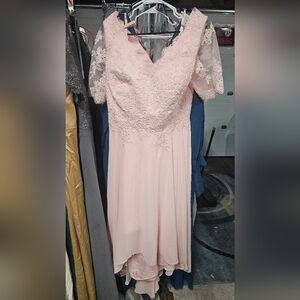 #222 pink formal dress size 16